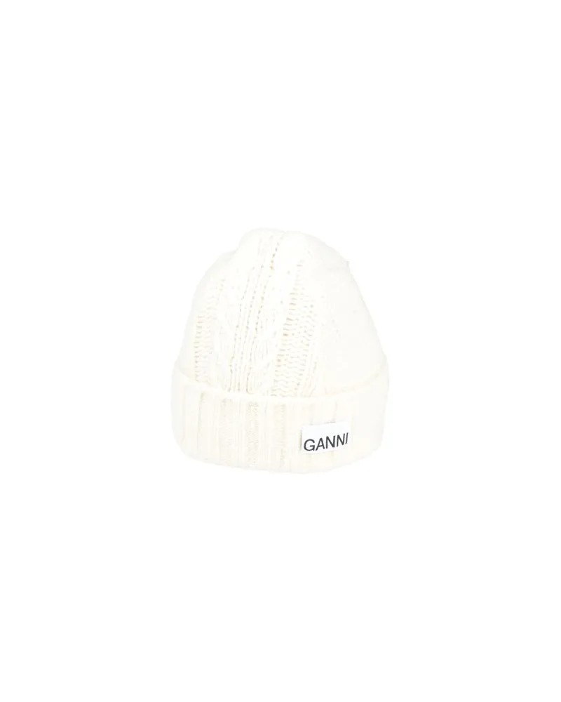 Ganni ACCESSOIRES - Mützen & Hüteauf YOOX.COM Cremeweiß