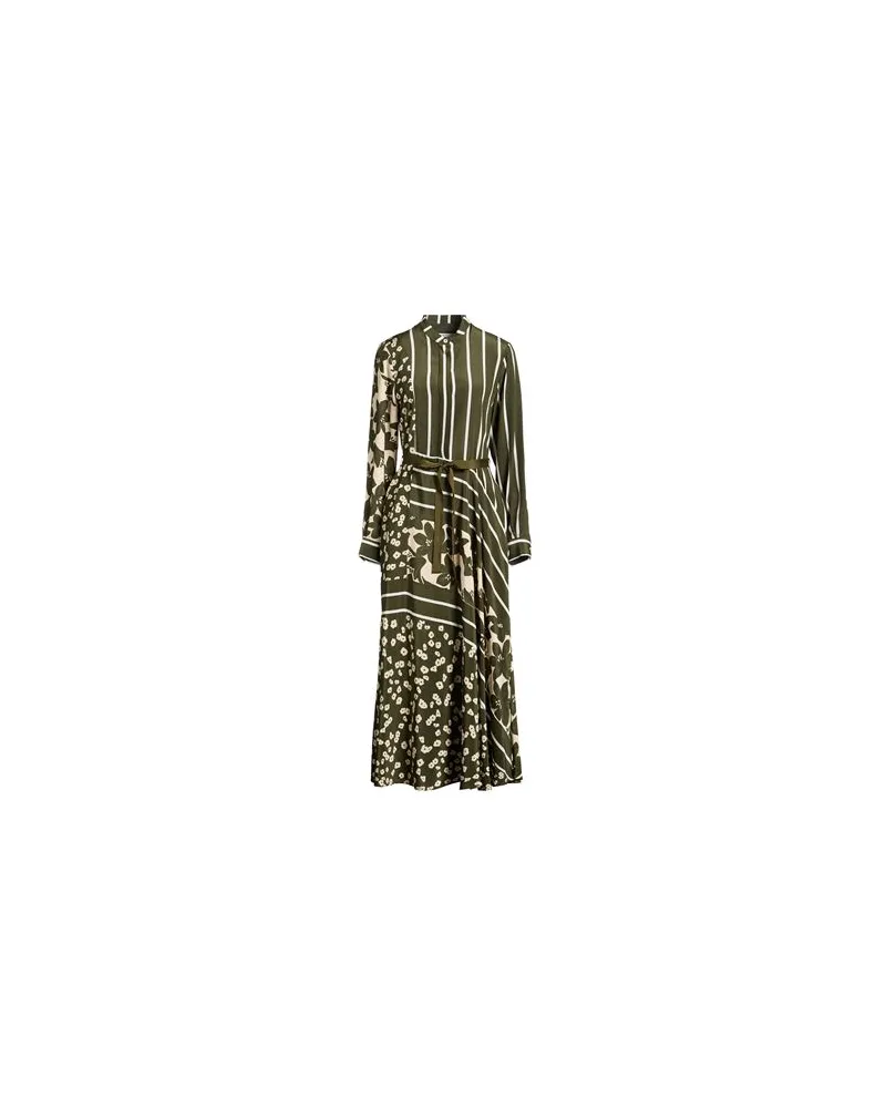 HIGH KLEIDER - Maxi-Kleiderauf YOOX.COM Militärgrün