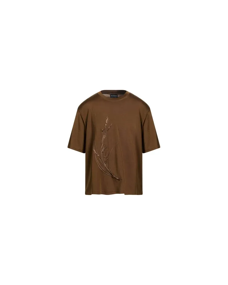 Emporio Armani TOPS - T-shirtsauf YOOX.COM Braun