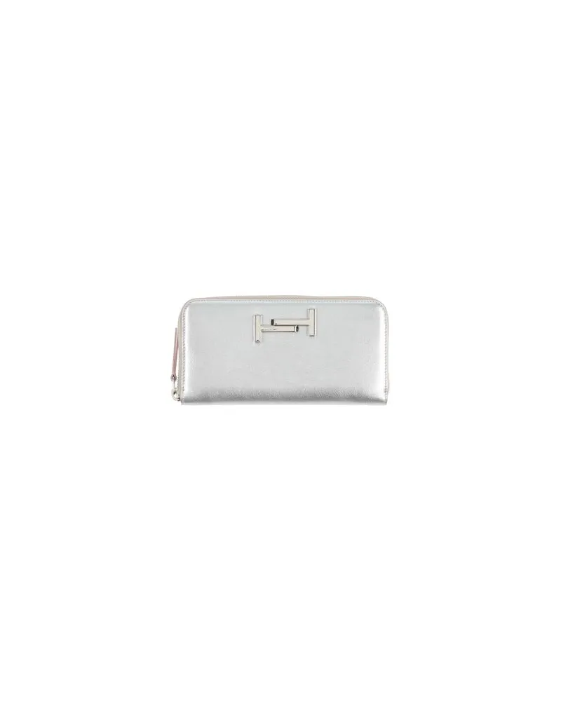 TOD'S Kleinlederwaren - Brieftaschenauf YOOX.COM Silber