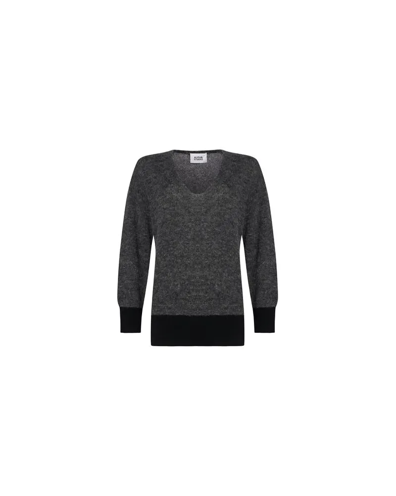 Alpha Studio STRICKWAREN - Pulloverauf YOOX.COM Grau