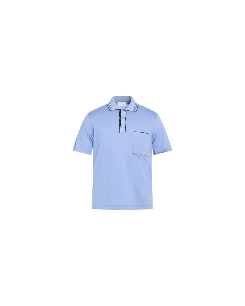 Ferragamo TOPS - Poloshirtsauf YOOX.COM Hellblau