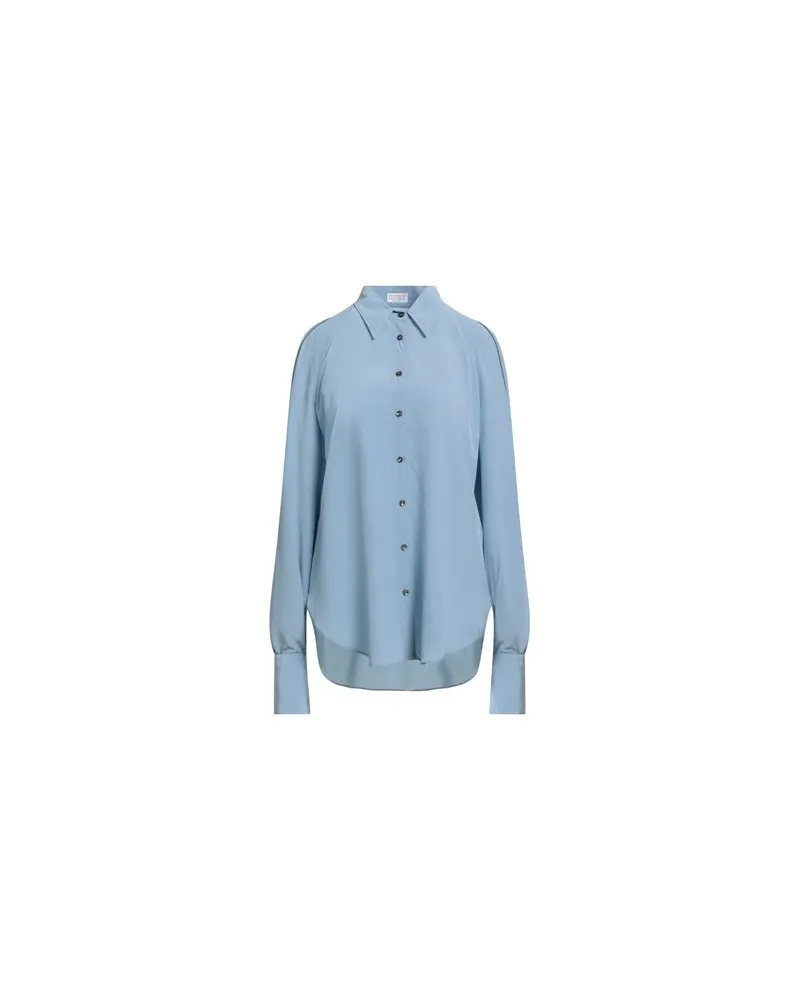 Brunello Cucinelli TOPS - Hemdenauf YOOX.COM Himmelblau