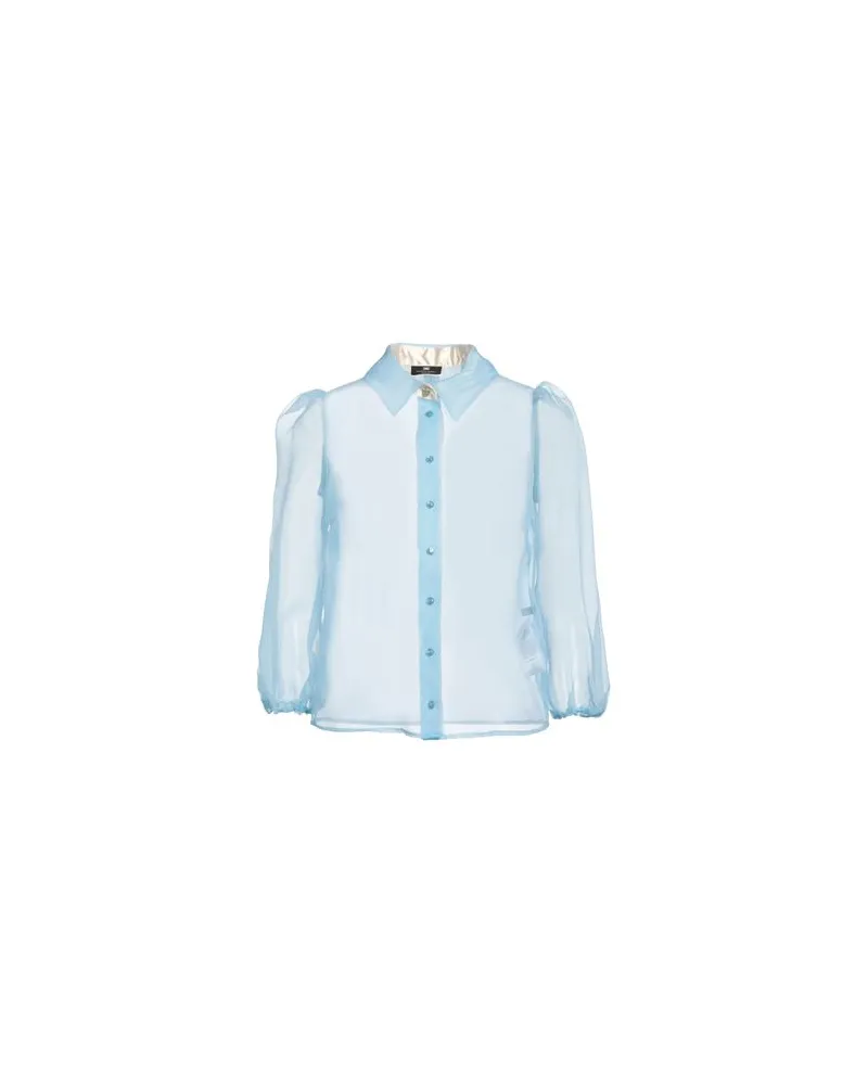 Elisabetta Franchi TOPS - Hemdenauf YOOX.COM Himmelblau