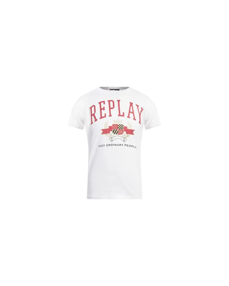 Replay TOPS - T-shirtsauf YOOX.COM Weiß