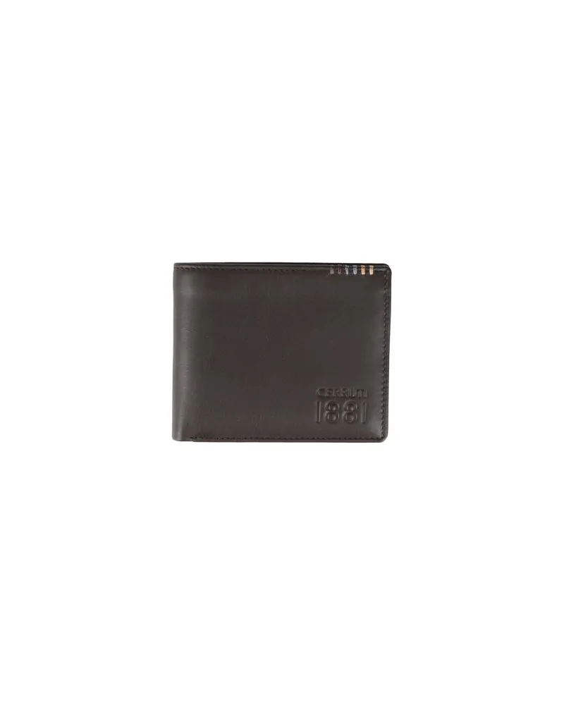 Cerruti 1881 Kleinlederwaren - Brieftaschenauf YOOX.COM Dunkelbraun