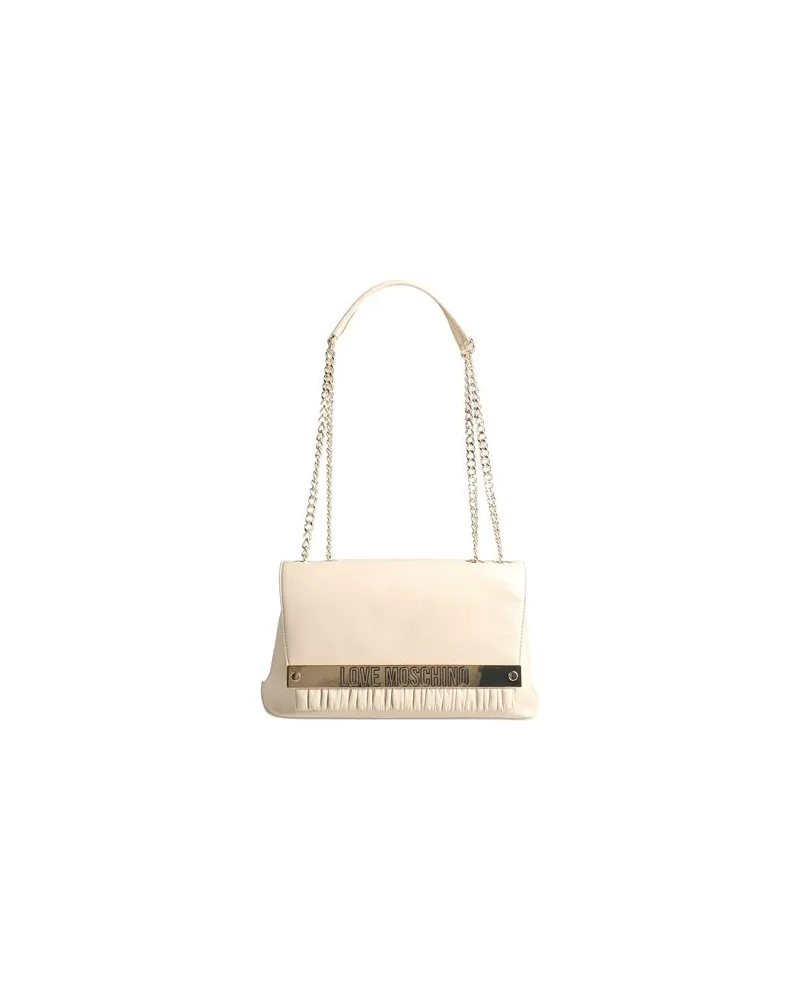 Moschino TASCHEN - Schultertaschenauf YOOX.COM Cremeweiß