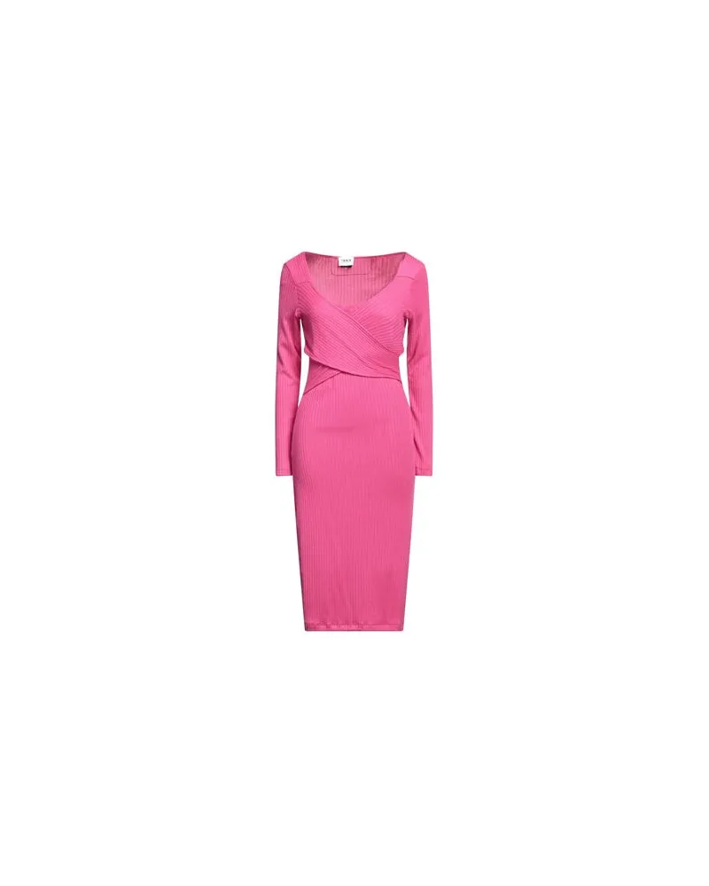 BERNA KLEIDER - Midi-Kleiderauf YOOX.COM Fuchsia