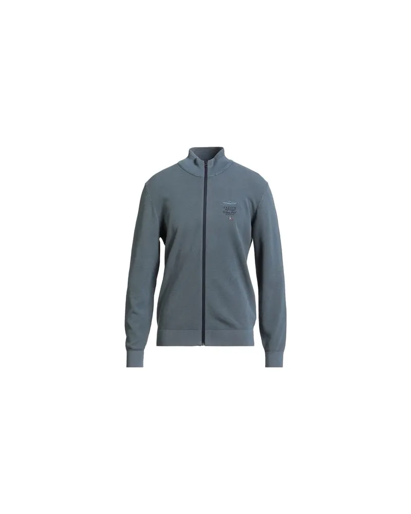Aeronautica Militare STRICKWAREN - Strickjackenauf YOOX.COM Taubenblau