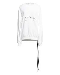 Ann Demeulemeester Sweatshirt Weiß