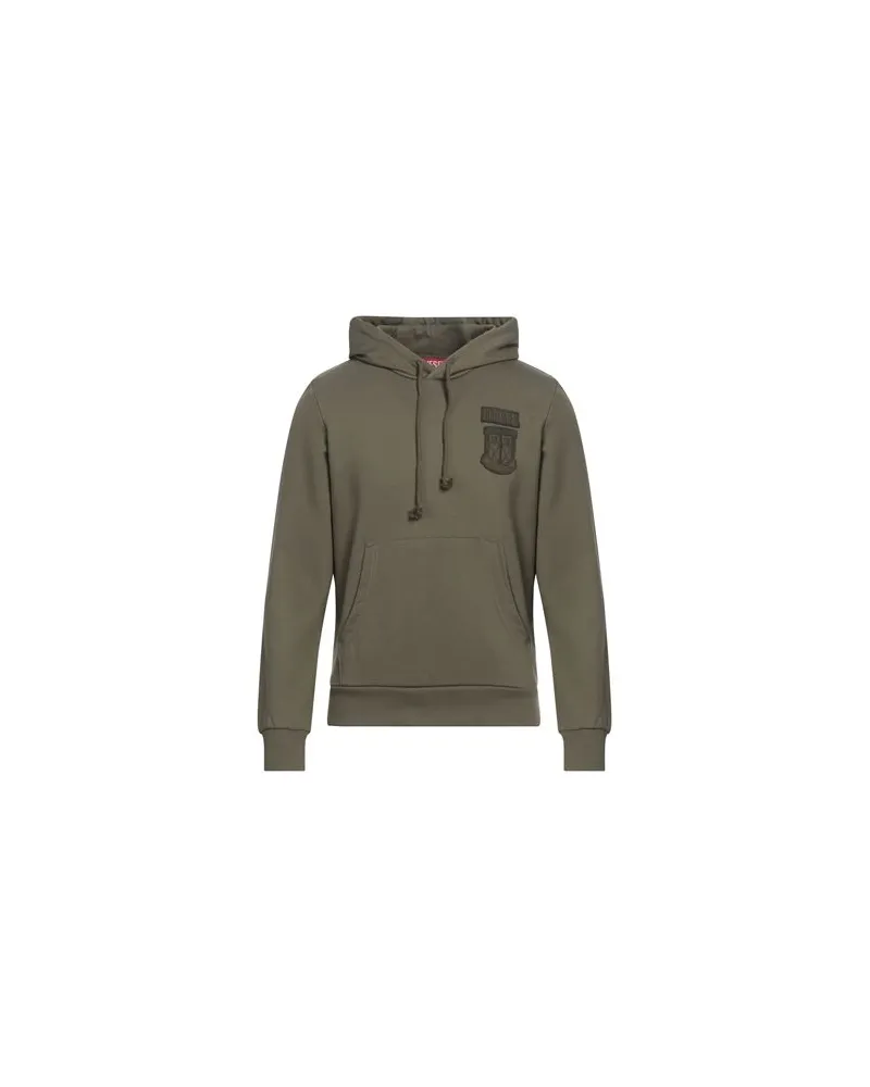 Diesel TOPS - Sweatshirtsauf YOOX.COM Militärgrün