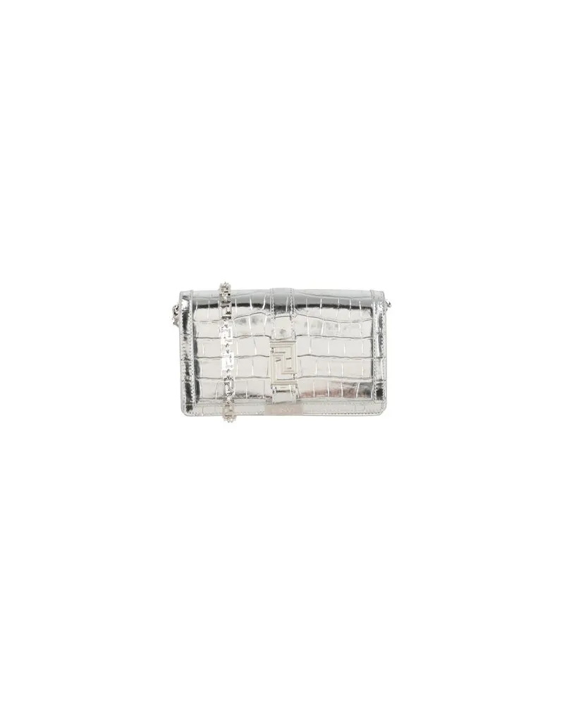 Versace Kleinlederwaren - Portemonnaies mit Tragriemenauf YOOX.COM Silber