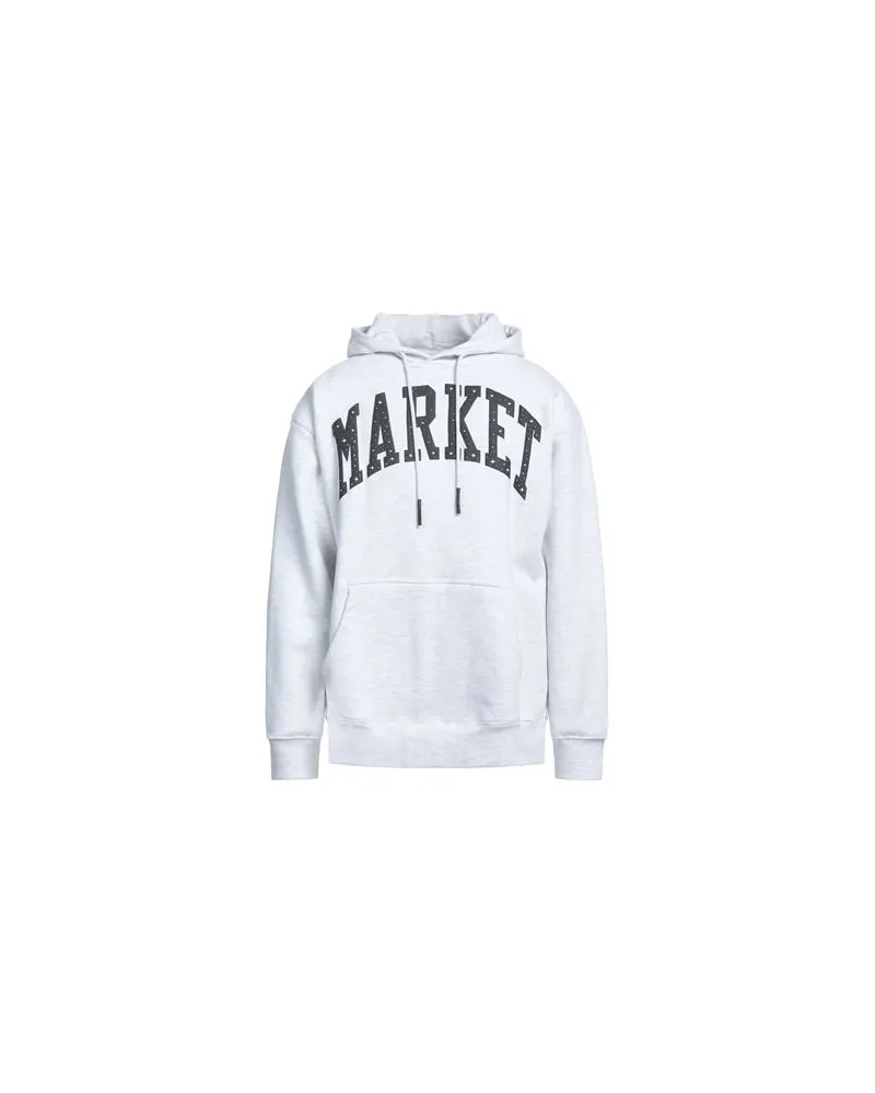 Market CHINATOWN ARC PUFF HOODIE - TOPS - Sweatshirtsauf YOOX.COM Hellgrau