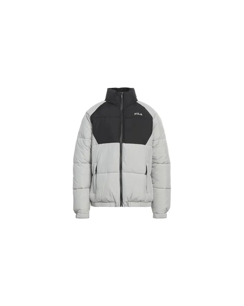 Fila JACKEN & MÄNTEL - Pufferjacken & Daunenjackenauf YOOX.COM Hellgrau