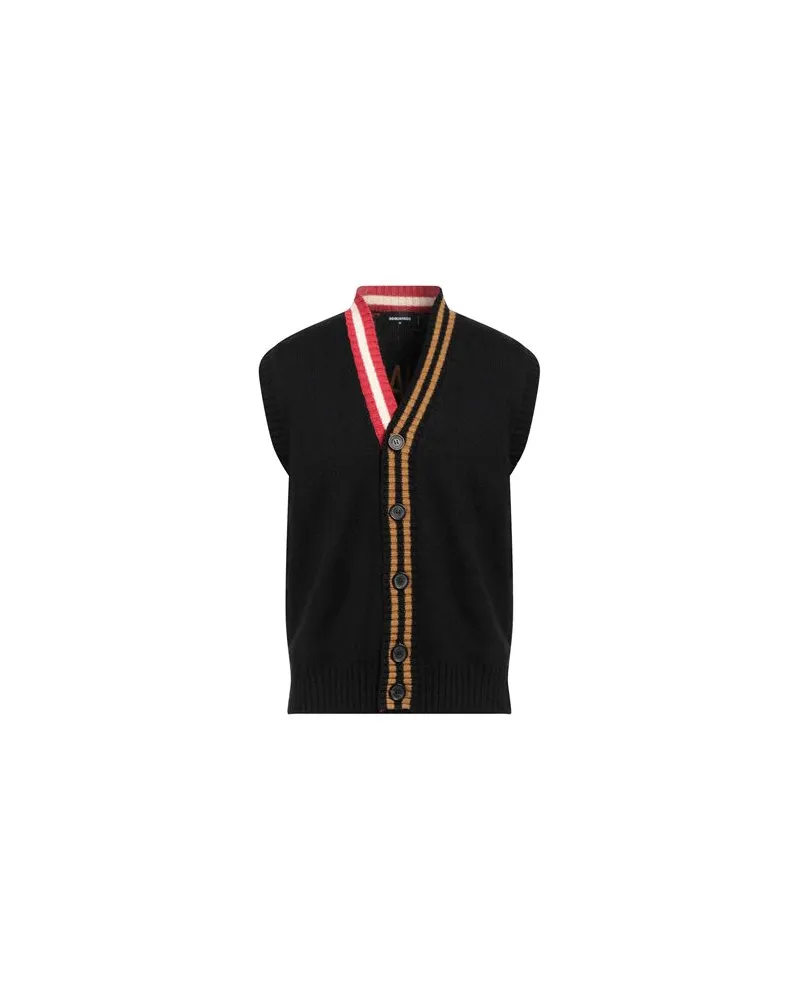 Dsquared2 STRICKWAREN - Strickjackenauf YOOX.COM Schwarz
