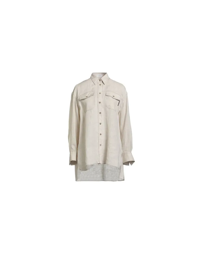 Brunello Cucinelli TOPS - Hemdenauf YOOX.COM Beige