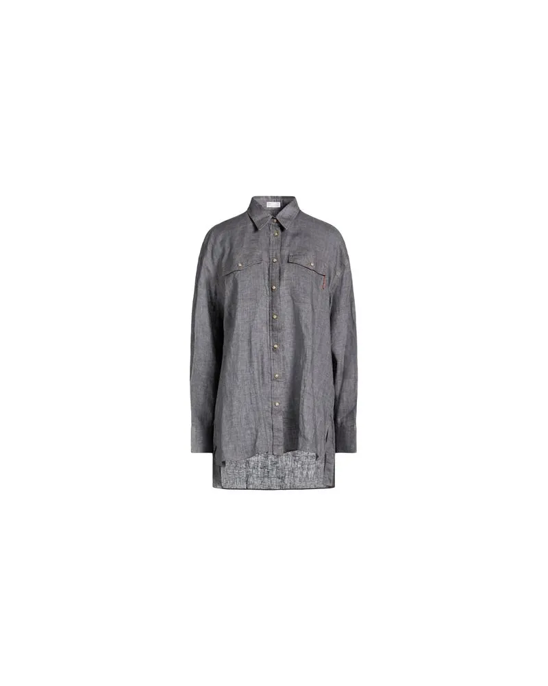 Brunello Cucinelli TOPS - Hemdenauf YOOX.COM Grau
