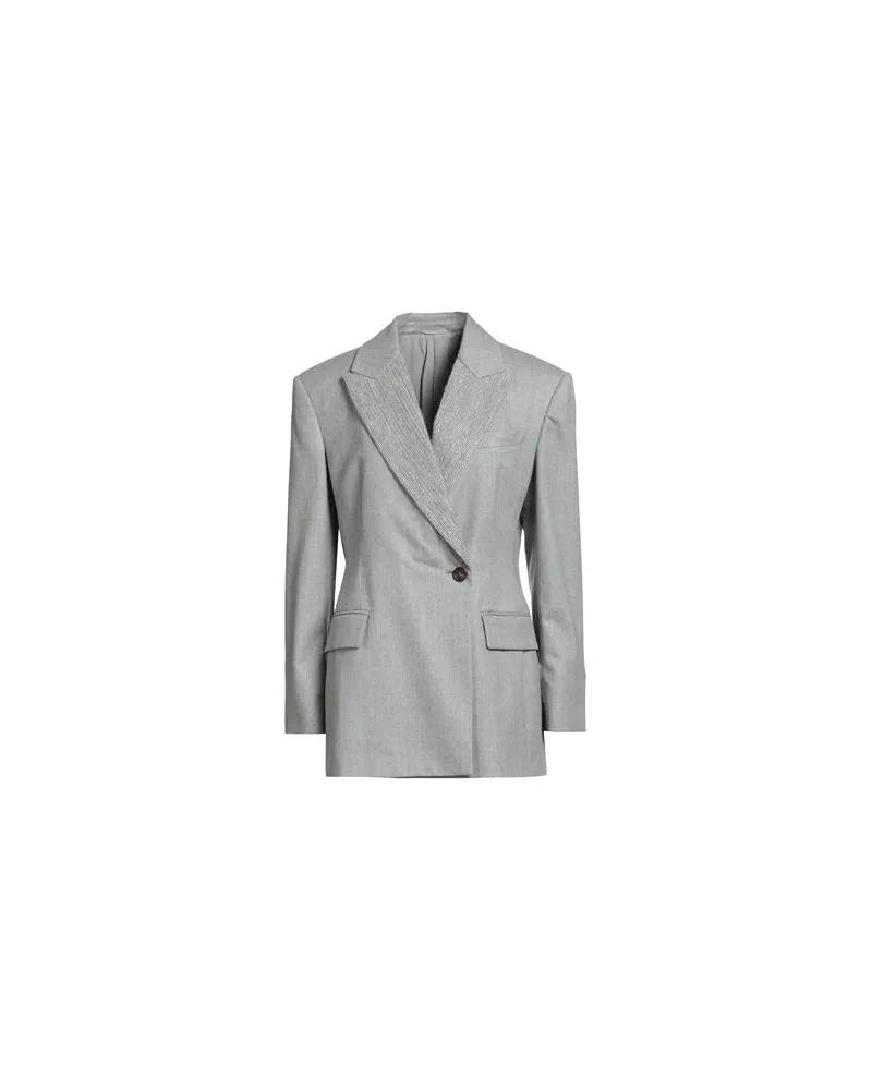 Brunello Cucinelli ANZÜGE und CO-ORDS - Blazersauf YOOX.COM Grau