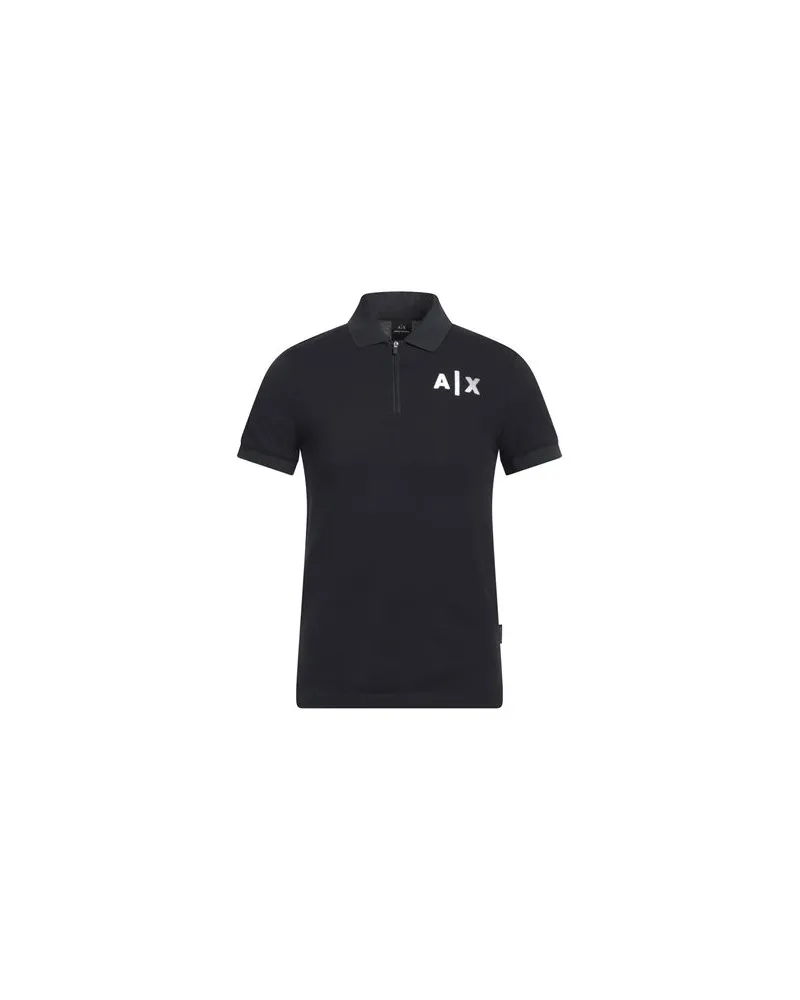 Armani Exchange TOPS - Poloshirtsauf YOOX.COM Marineblau