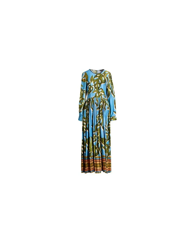 Connor & Blake KLEIDER - Maxi-Kleiderauf YOOX.COM Azurblau