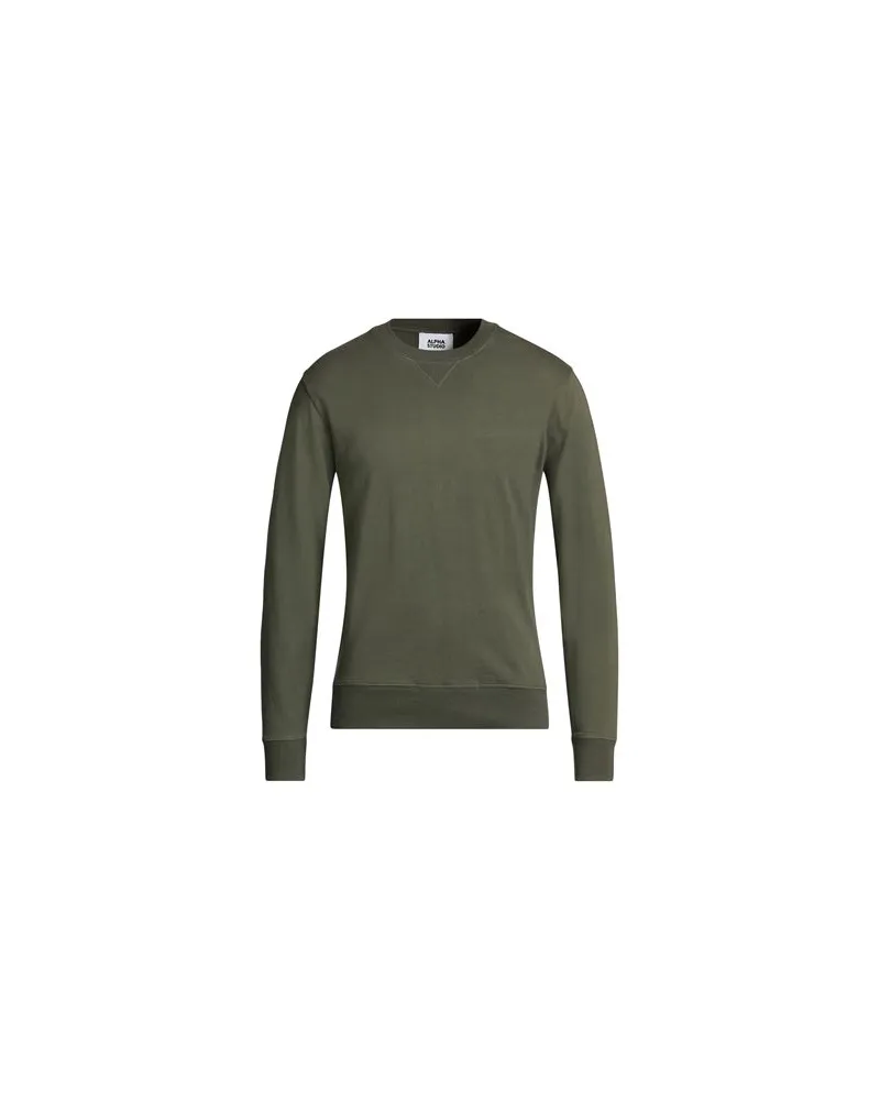 Alpha Studio TOPS - Sweatshirtsauf YOOX.COM Militärgrün