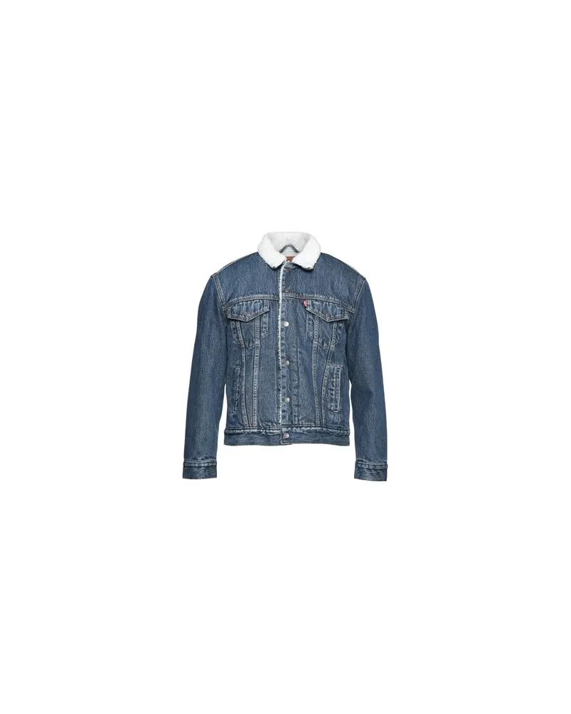 Levi's EX BF SHERPA TRUCKER  - JACKEN & MÄNTEL - Jeansjacken/Mäntelauf YOOX.COM Blau