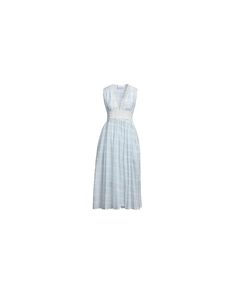 VIRNA DRÒ KLEIDER - Midi-Kleiderauf YOOX.COM Himmelblau