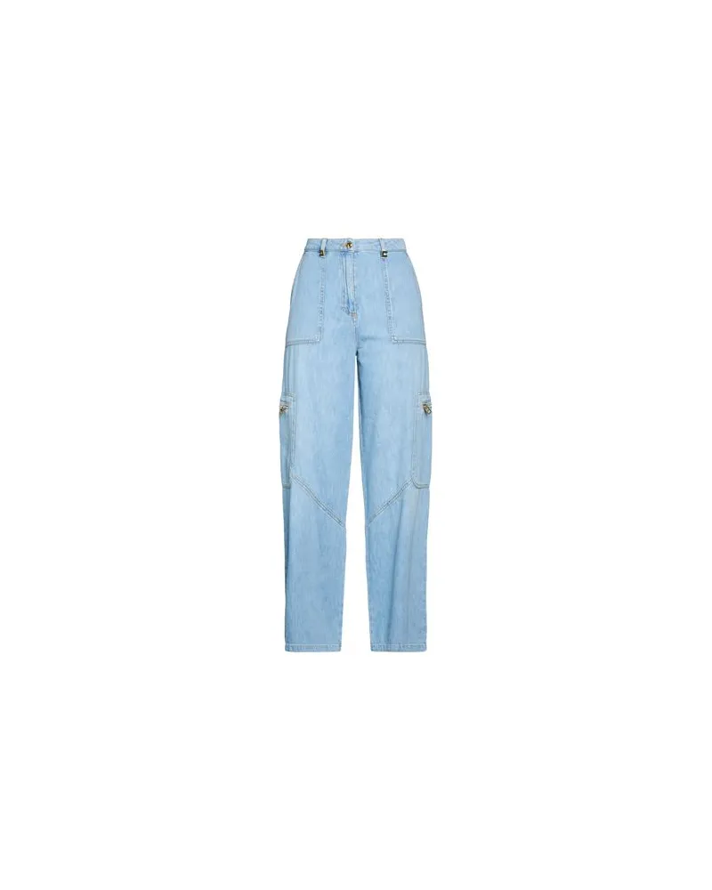 Elisabetta Franchi HOSEN & RÖCKE - Jeanshosenauf YOOX.COM Blau