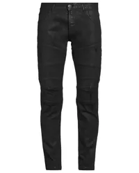 Les Hommes Jeanshose Schwarz