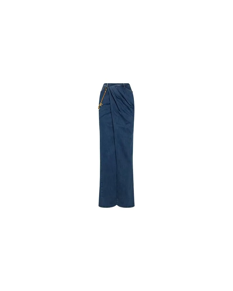 Elisabetta Franchi HOSEN & RÖCKE - Jeansröckeauf YOOX.COM Blau
