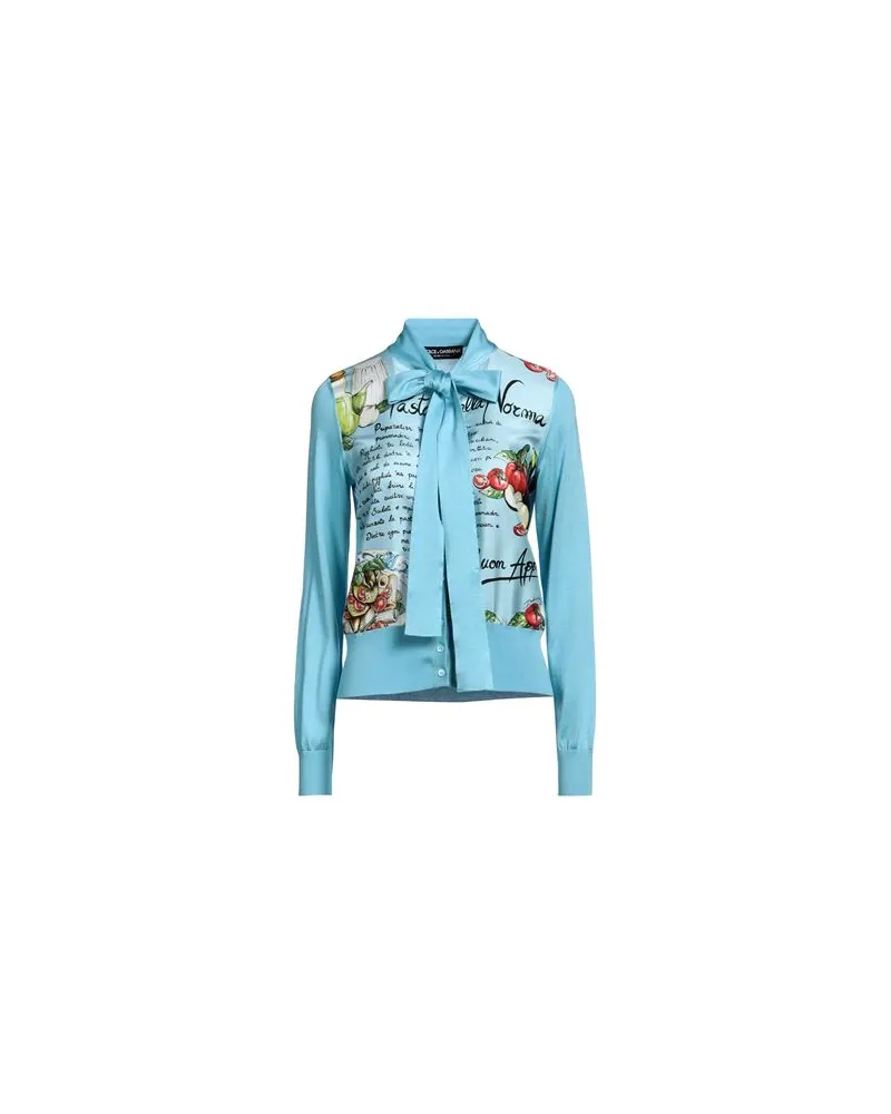 Dolce & Gabbana STRICKWAREN - Strickjackenauf YOOX.COM Azurblau