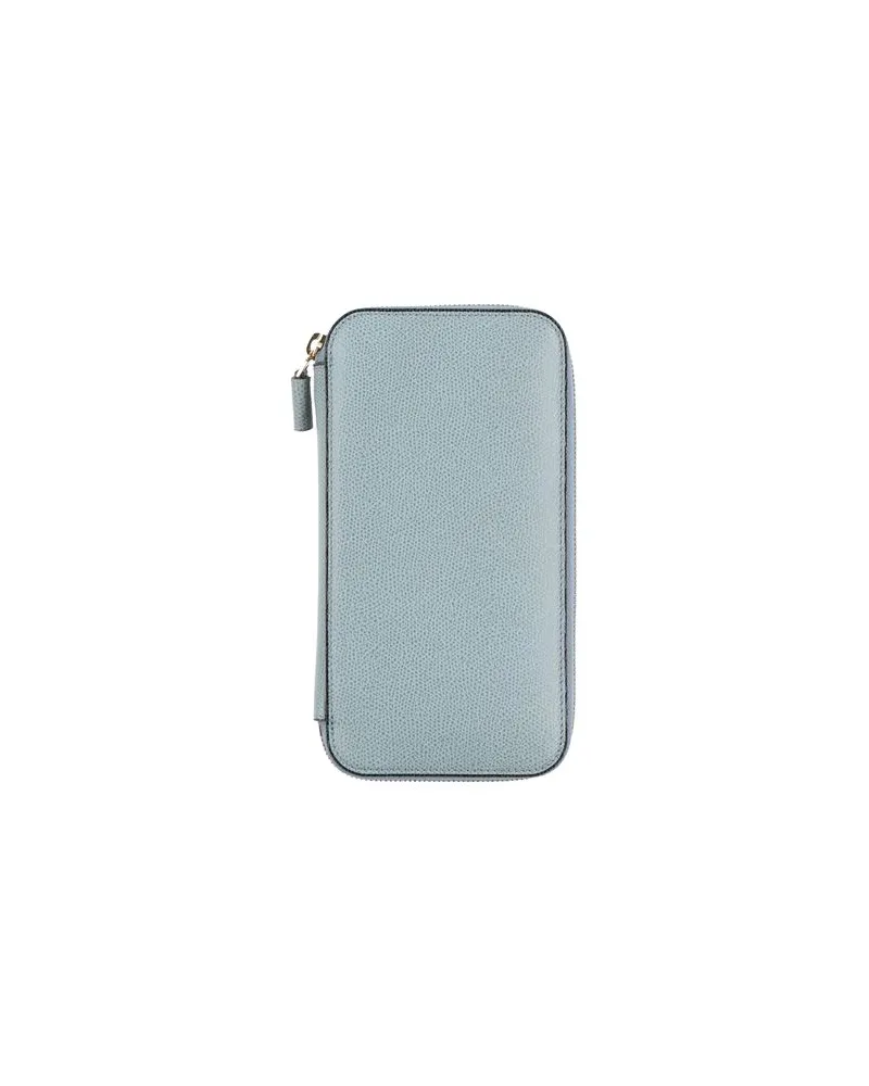 Valextra Kleinlederwaren - Brieftaschenauf YOOX.COM Taubenblau