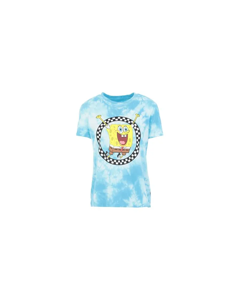 Vans WM  X SPONGEBOB JUMP OUT CREW TEE  - TOPS - T-shirtsauf YOOX.COM Azurblau