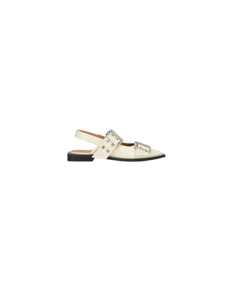 Ganni SCHUHE - Ballerinasauf YOOX.COM Elfenbein