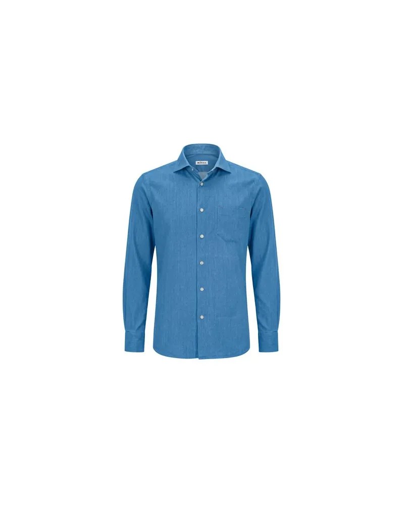 Kiton TOPS - Jeanshemdenauf YOOX.COM Taubenblau