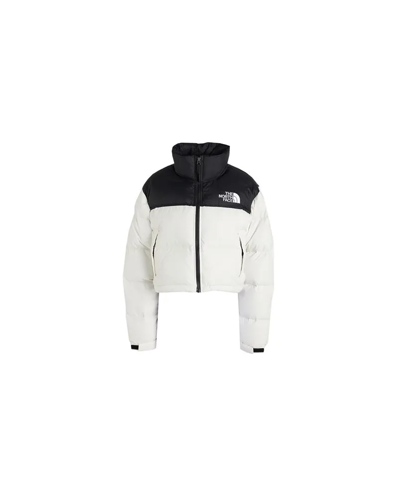 The North Face W NUPTSE SHORT JACKET  - JACKEN & MÄNTEL - Pufferjacken & Daunenjackenauf YOOX.COM Weiß