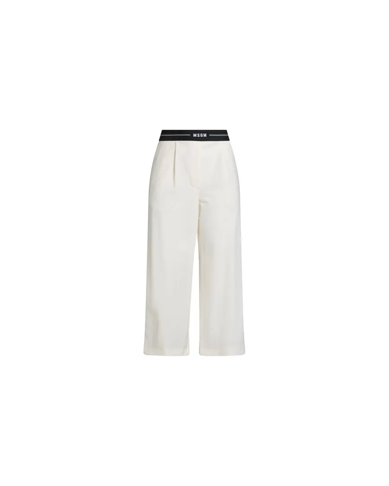 MSGM HOSEN & RÖCKE - Hosenauf YOOX.COM Elfenbein