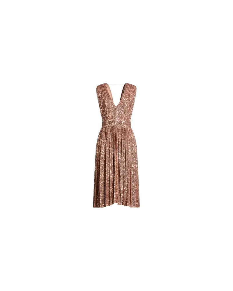 Elisabetta Franchi KLEIDER - Midi-Kleiderauf YOOX.COM Roségold