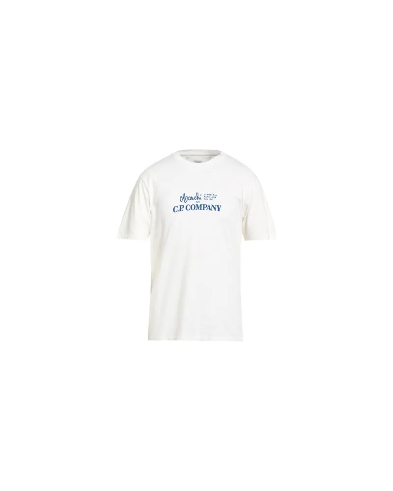 C.P. Company TOPS - T-shirtsauf YOOX.COM Cremeweiß