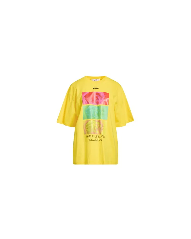 MSGM TOPS - T-shirtsauf YOOX.COM Gelb