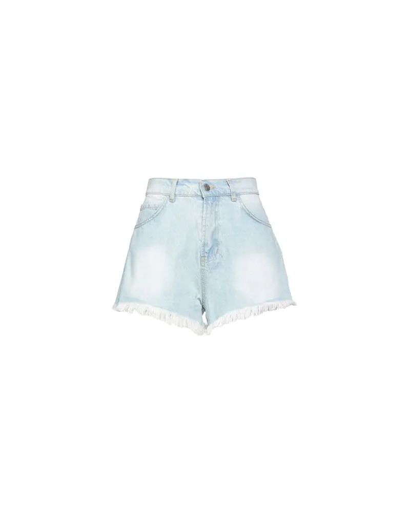 KONTATTO HOSEN & RÖCKE - Jeansshortsauf YOOX.COM Blau