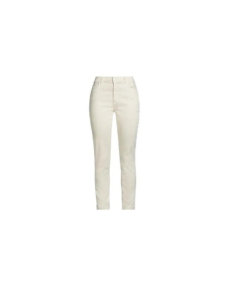 MARELLA HOSEN & RÖCKE - Jeanshosenauf YOOX.COM Cremeweiß