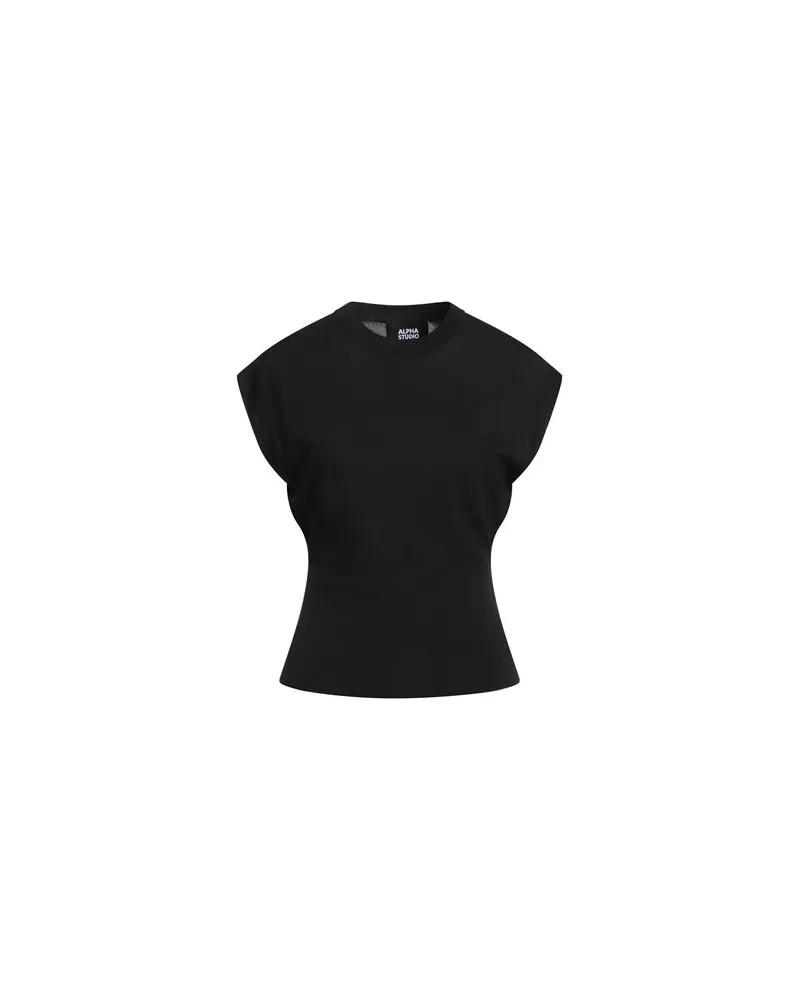 Alpha Studio STRICKWAREN - Pulloverauf YOOX.COM Schwarz