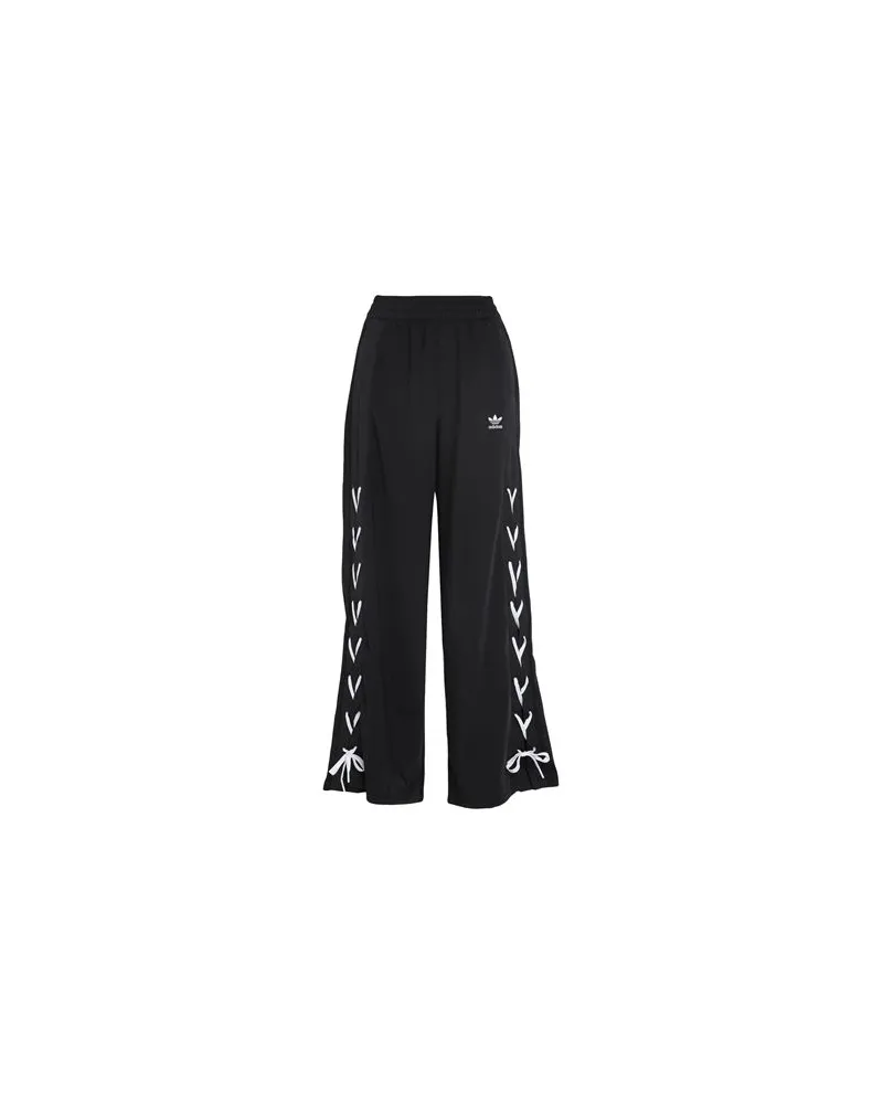 adidas WIDE LEG PANT - HOSEN & RÖCKE - Hosenauf YOOX.COM Schwarz