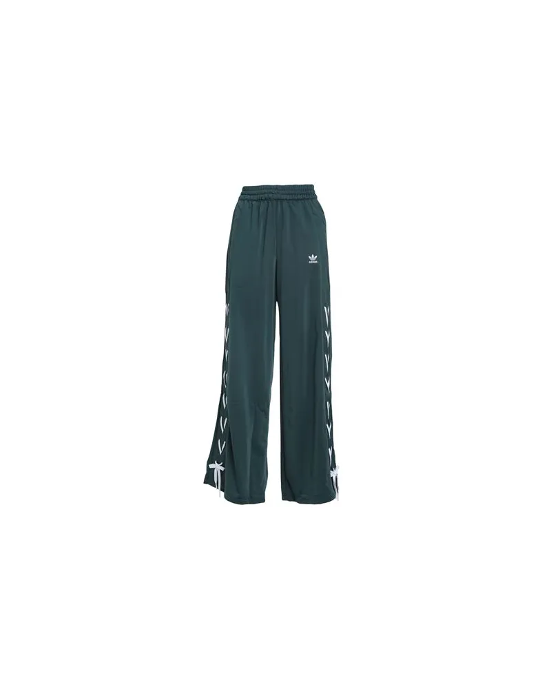 adidas WIDE LEG PANT - HOSEN & RÖCKE - Hosenauf YOOX.COM Dunkelgrün