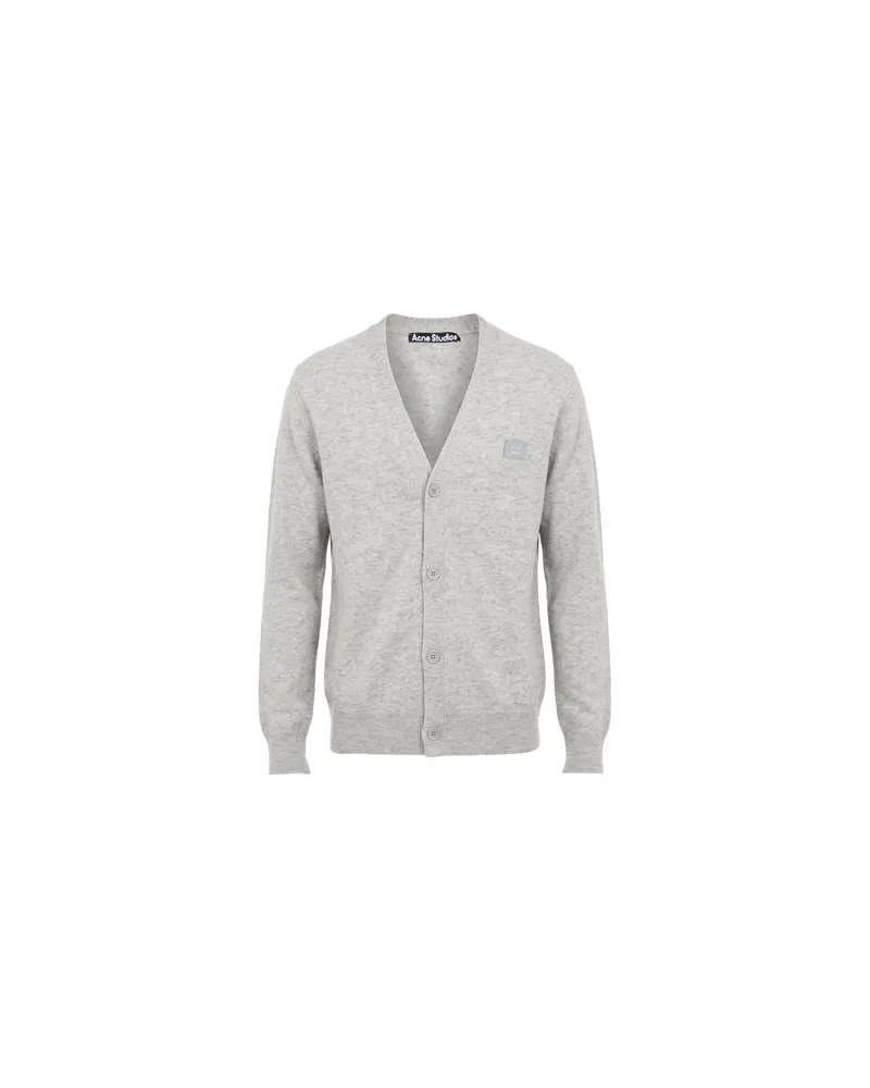Acne Studios STRICKWAREN - Strickjackenauf YOOX.COM Hellgrau