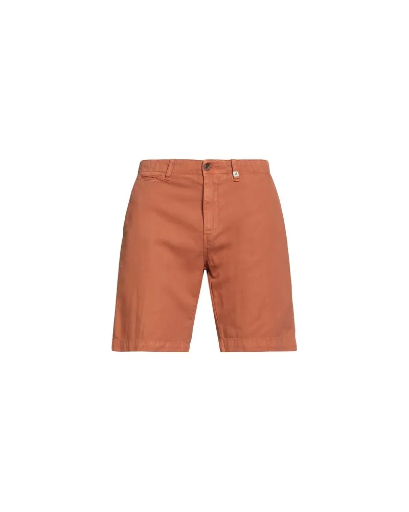 MYTHS HOSEN & RÖCKE - Jeansshortsauf YOOX.COM Rostrot