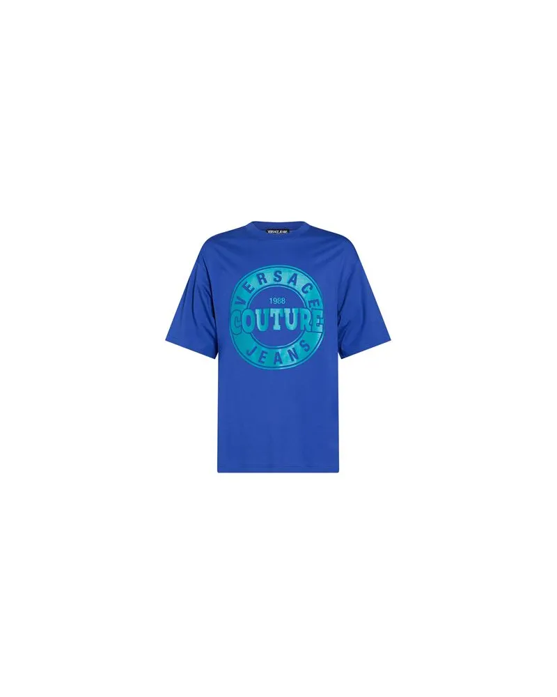 Versace Jeans TOPS - T-shirtsauf YOOX.COM Blau