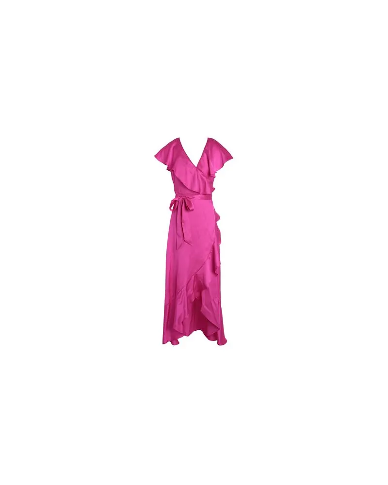 Topshop KLEIDER - Midi-Kleiderauf YOOX.COM Fuchsia