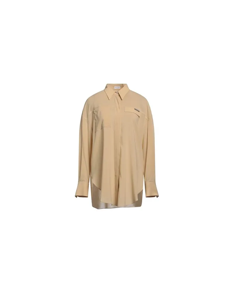 Brunello Cucinelli TOPS - Hemdenauf YOOX.COM Sand